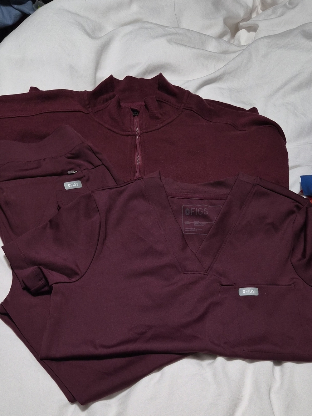 Figs FormX Set In XS In BURGUNDY